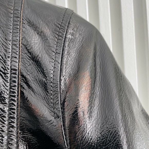 AllSaints Jacket Black Deebee Payton Leather Blazer Women's 100% Lamb Leather 4 - Picture 7 of 8